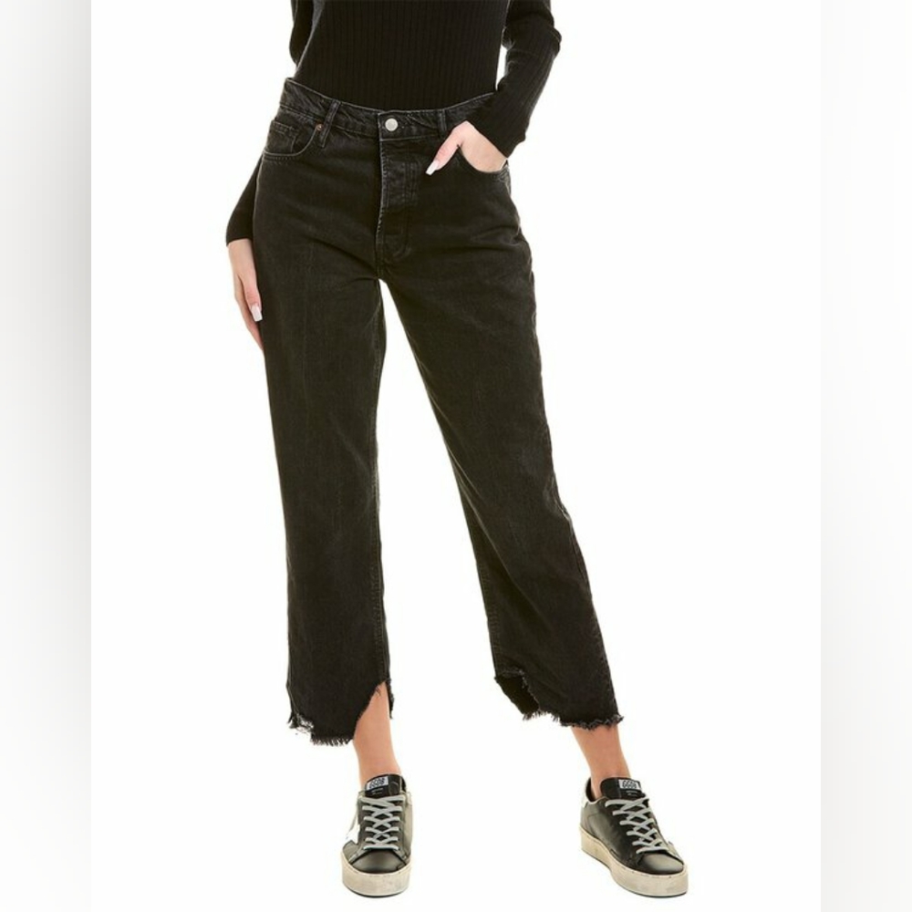 NWT We The Free Black Boyfriend Jeans Size 24